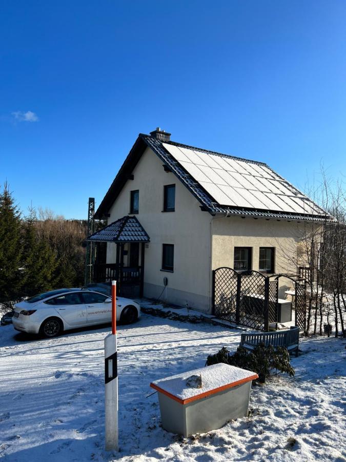 Luxus Ferienhaus Erzgebirge In Alleinlage Altenberg  Dış mekan fotoğraf